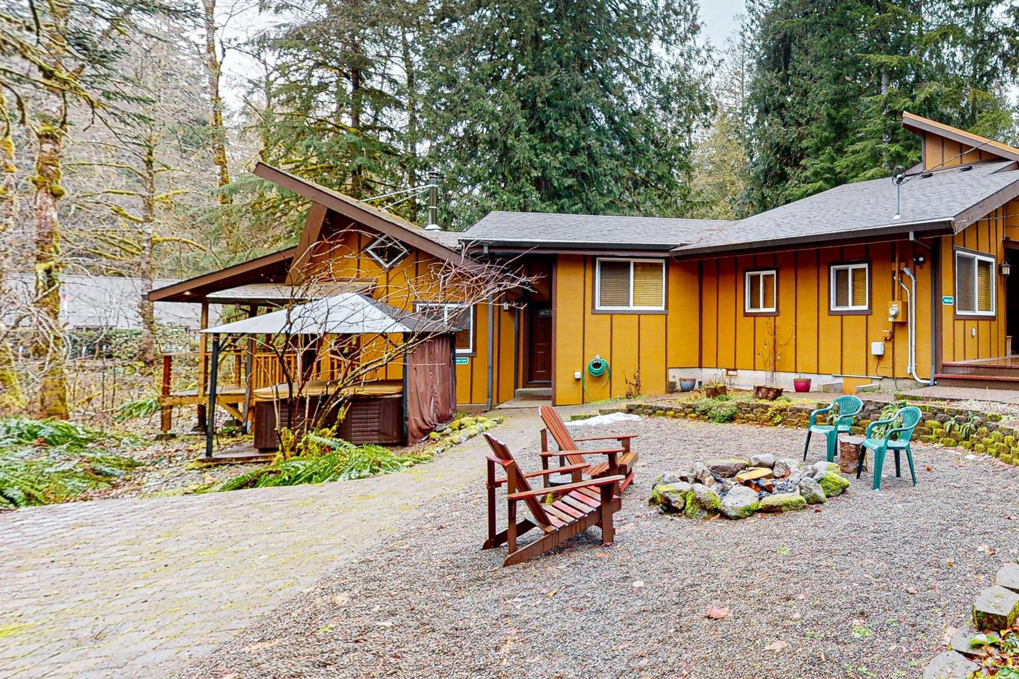 Creekside Cabin Rhododendron Eksteriør bilde